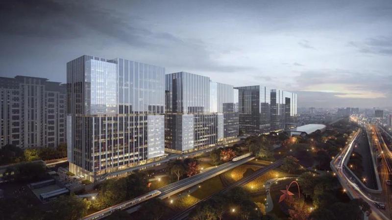 石景山中海时代广场：四轨交汇枢纽上的60万㎡商务新地标